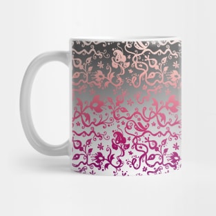 Ombre Floral Pattern Mug